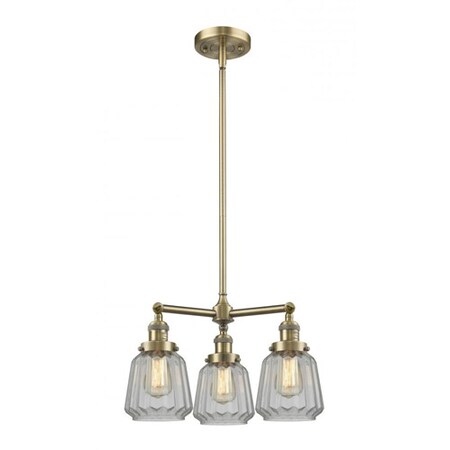 Innovations Lighting 3 Light Vintage Dimmable Led Chandelier 207-AB-G142-LED